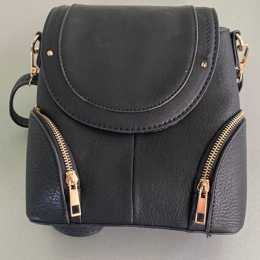Black Backpack Purse